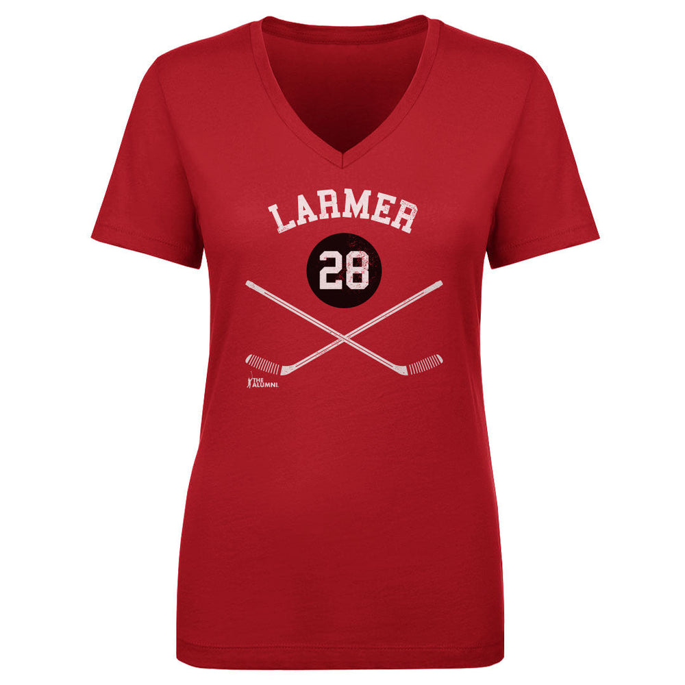 Steve Larmer Chicago 28 Sticks WHT (ONLINE ORDER ONLY)
