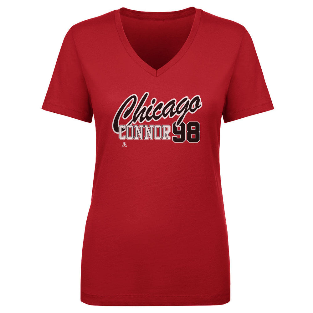 Connor Bedard Chicago Script 98 WHT (ONLINE ORDER ONLY)