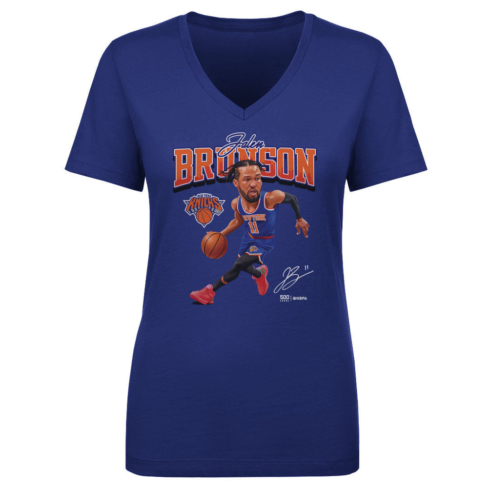 Jalen Brunson New York Knicks Caricature WHT