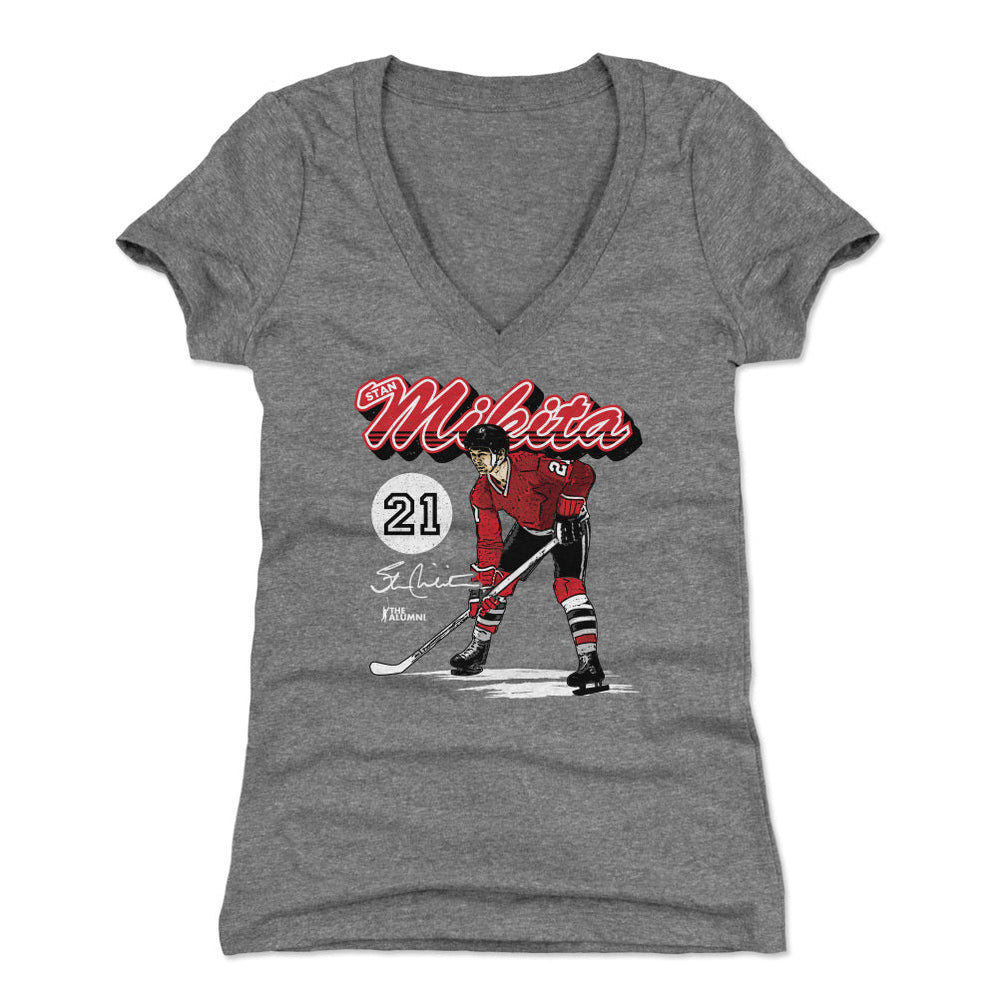 Stan Mikita Chicago Retro Script WHT (ONLINE ORDER ONLY)