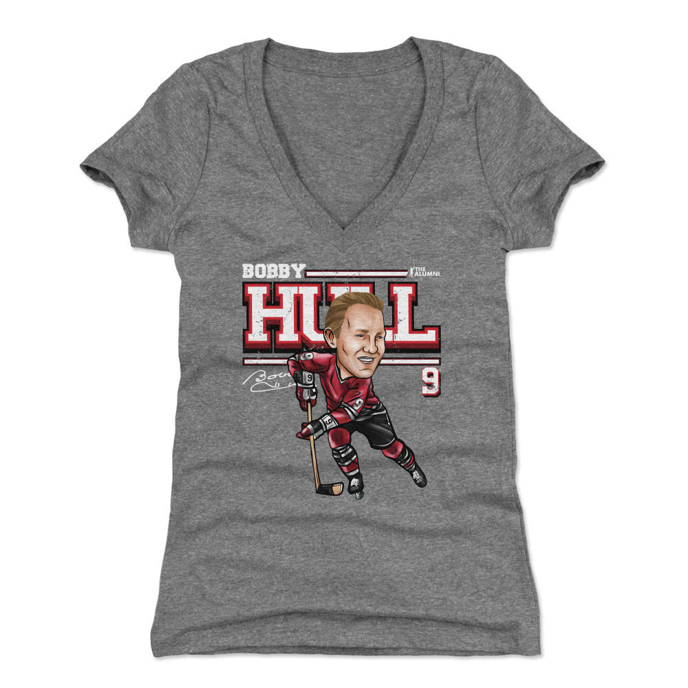 Bobby Hull Chicago Cartoon WHT (ONLINE ORDER ONLY)