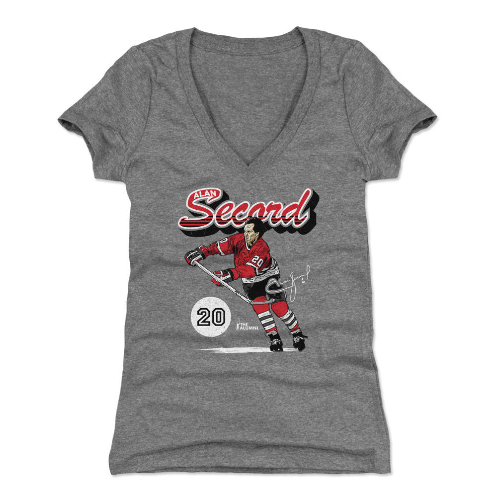 Alan Secord Chicago Retro Script WHT (ONLINE ORDER ONLY)