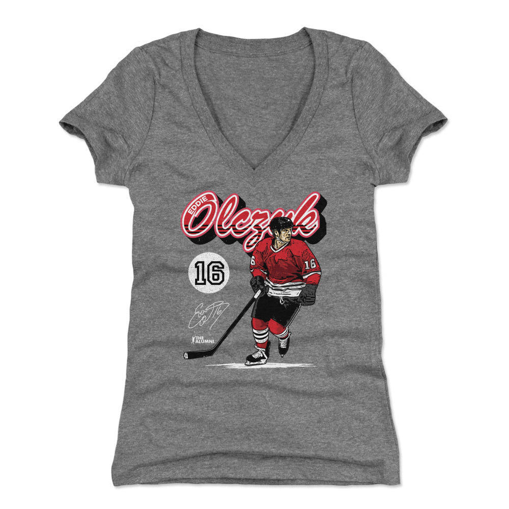 Eddie Olczyk Chicago Retro Script WHT (ONLINE ORDER ONLY)