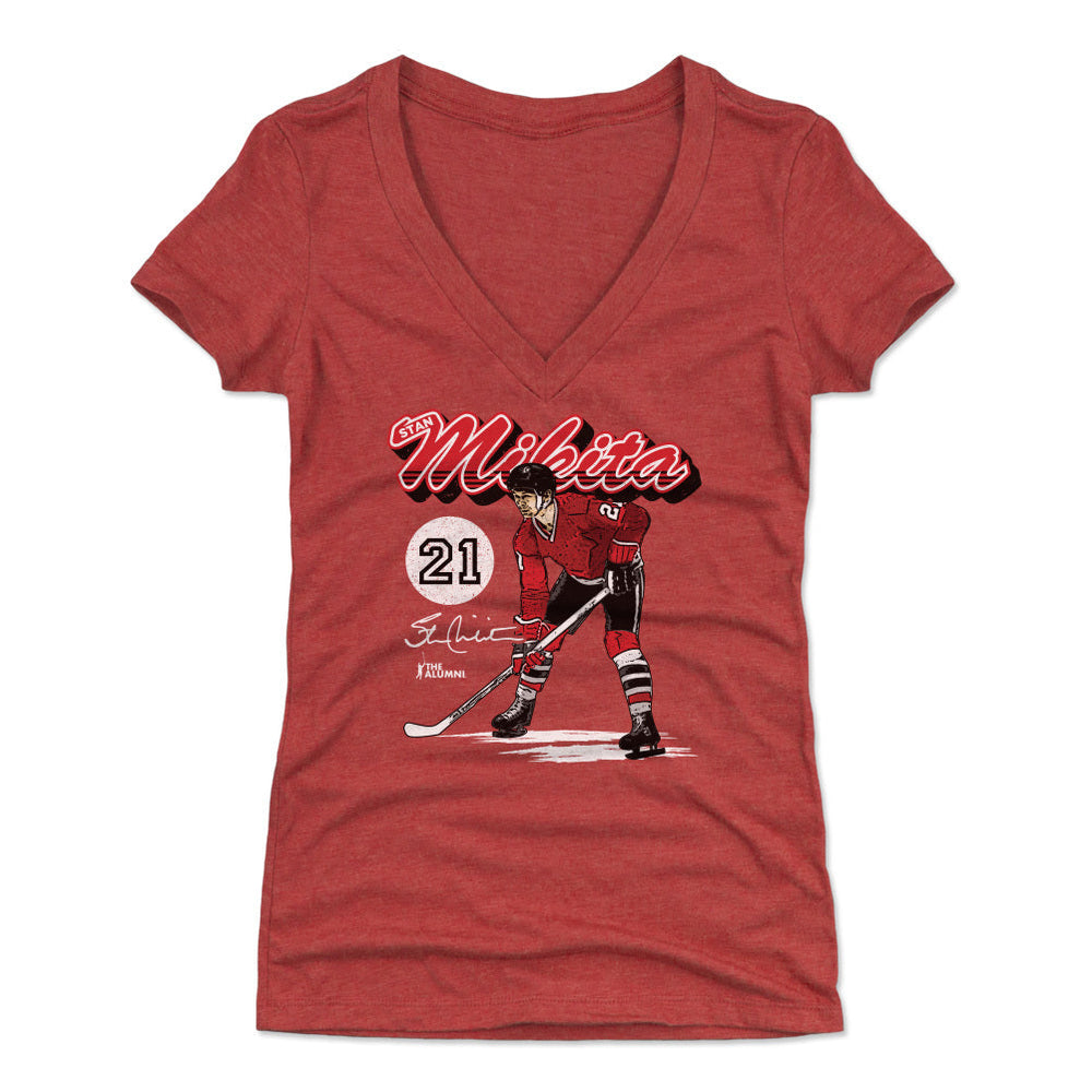 Stan Mikita Chicago Retro Script WHT (ONLINE ORDER ONLY)