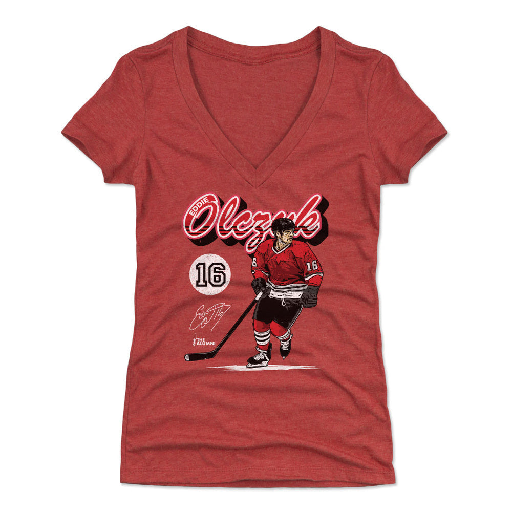 Eddie Olczyk Chicago Retro Script WHT (ONLINE ORDER ONLY)