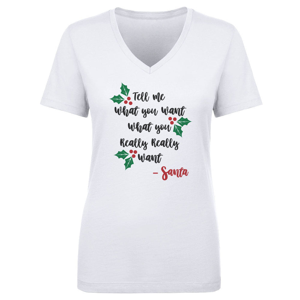 Christmas Tell Me What You Want Santa (ONLINE ORDER ONLY)