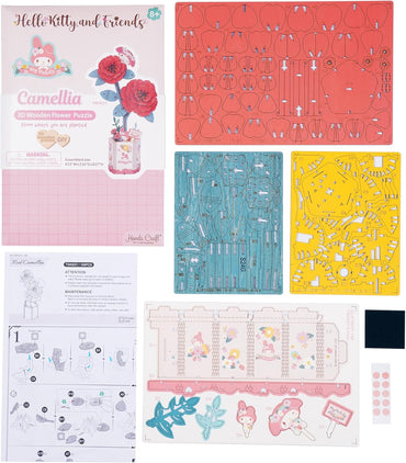 Wooden Puzzle: Hello Kitty® and Friends My Melody Red Camellia (ONLINE ORDER ONLY)