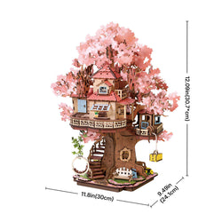 Wooden Puzzle: Sakura Tree House (ONLINE ORDER ONLY)