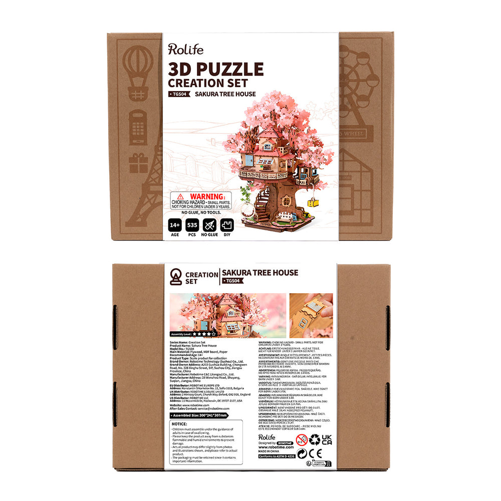 Wooden Puzzle: Sakura Tree House (ONLINE ORDER ONLY)