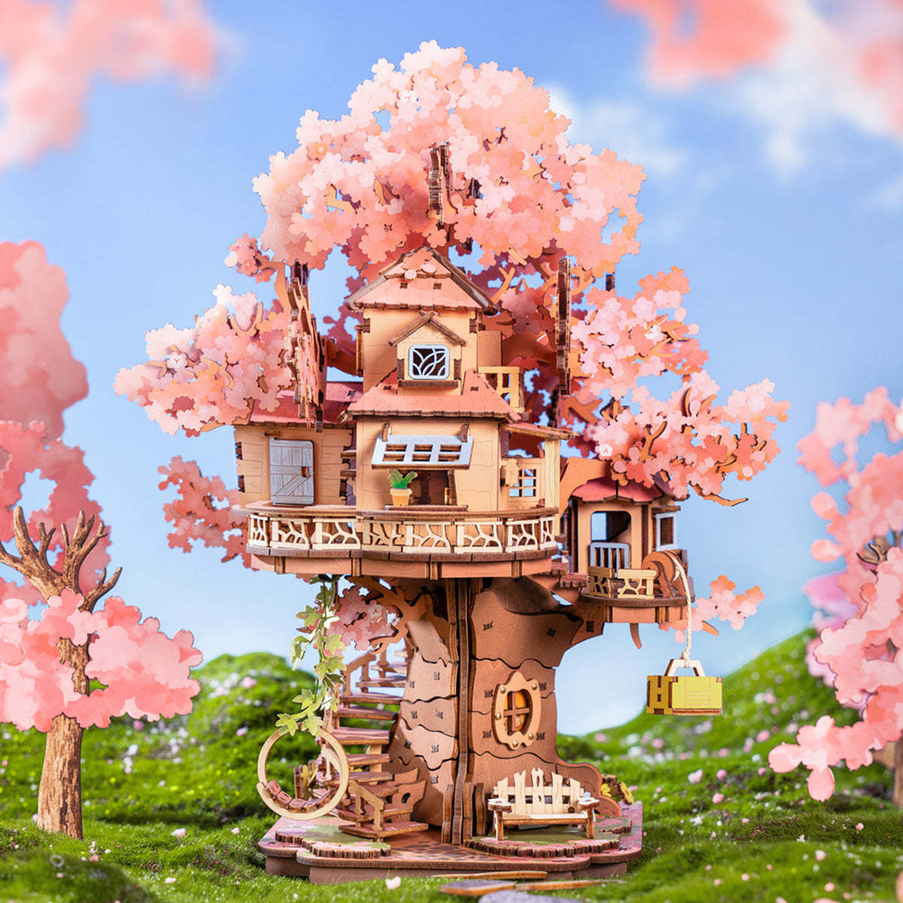 Wooden Puzzle: Sakura Tree House (ONLINE ORDER ONLY)