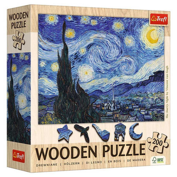 Wooden Puzzle: Vincent Van Gogh The Starry Night (ONLINE ORDER ONLY)