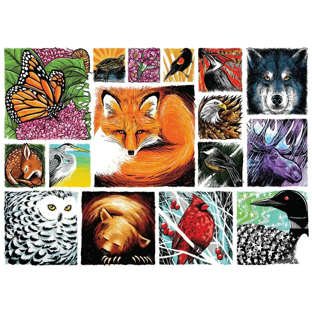 Woodland Critters "Mixed Up" 1000 Piece Jigsaw Puzzle PuzzleTwist (ONLINE ORDER ONLY)