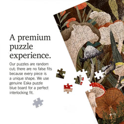 Woodland Mushrooms 1000 Piece Jigsaw Puzzle Lantern Press (ONLINE ORDER ONLY)