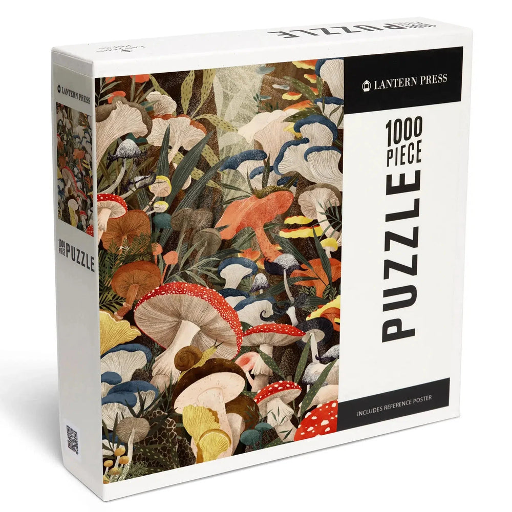 Woodland Mushrooms 1000 Piece Jigsaw Puzzle Lantern Press (ONLINE ORDER ONLY)