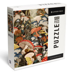 Woodland Mushrooms 1000 Piece Jigsaw Puzzle Lantern Press (ONLINE ORDER ONLY)