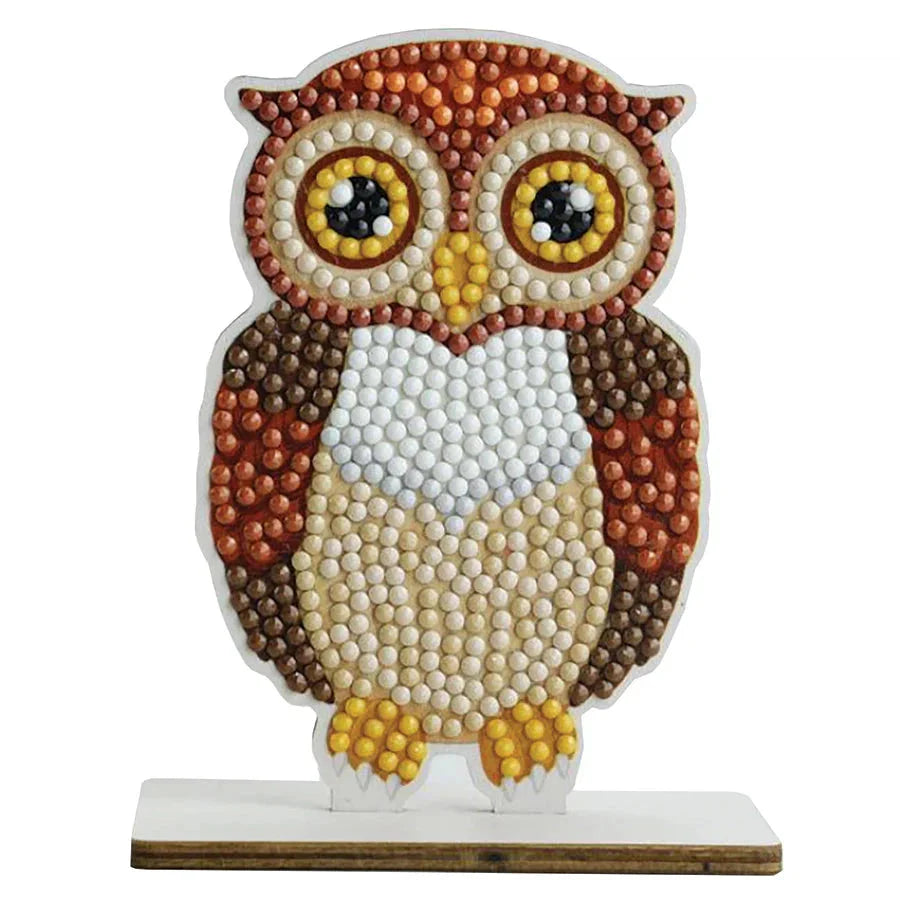 Woodland Owl Crystal Art Fantasy Buddies Kit Craft Buddy (ONLINE ORDER ONLY)