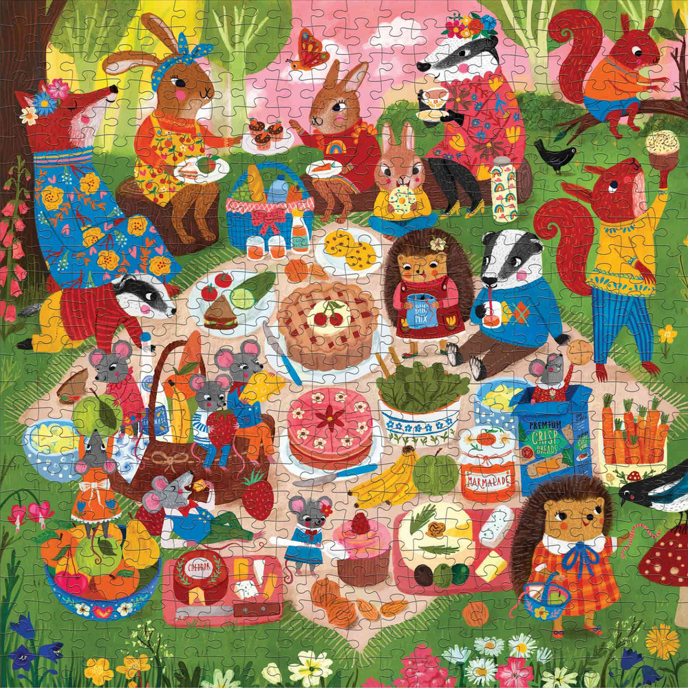 Woodland Picnic 500 Piece Jigsaw Puzzle Mudpuppy (ONLINE ORDER ONLY)