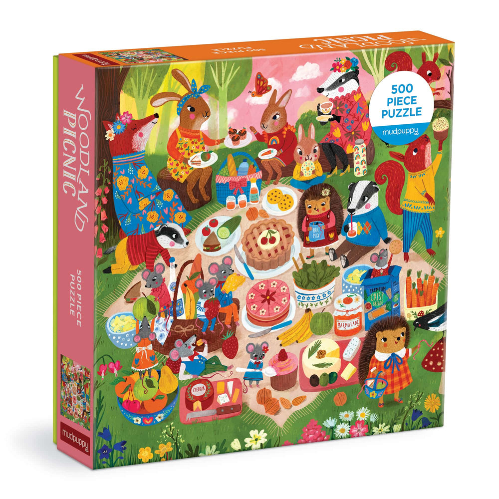 Woodland Picnic 500 Piece Jigsaw Puzzle Mudpuppy (ONLINE ORDER ONLY)