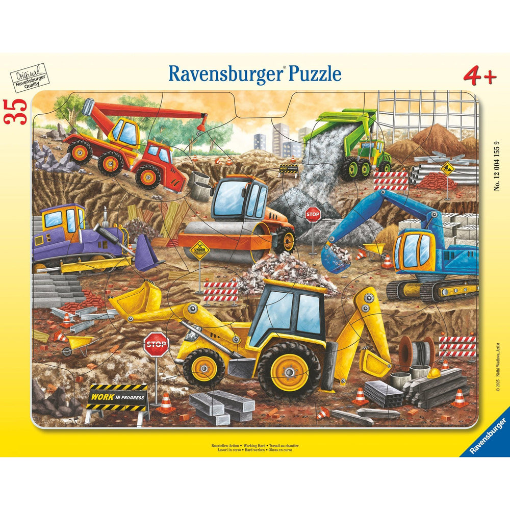 Working Hard 35 Piece Tray Jigsaw Puzzle Ravensburger (ONLINE ORDER ONLY)
