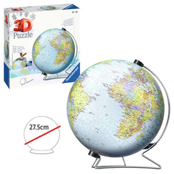 World Globe with Stand 550 Piece 3D Jigsaw Puzzle Ravensburger (ONLINE ORDER ONLY)