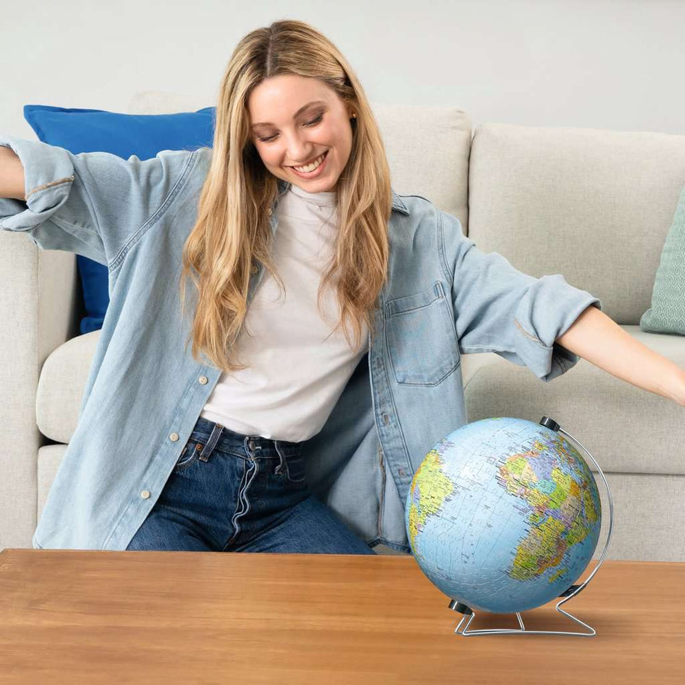 World Globe with Stand 550 Piece 3D Jigsaw Puzzle Ravensburger (ONLINE ORDER ONLY)