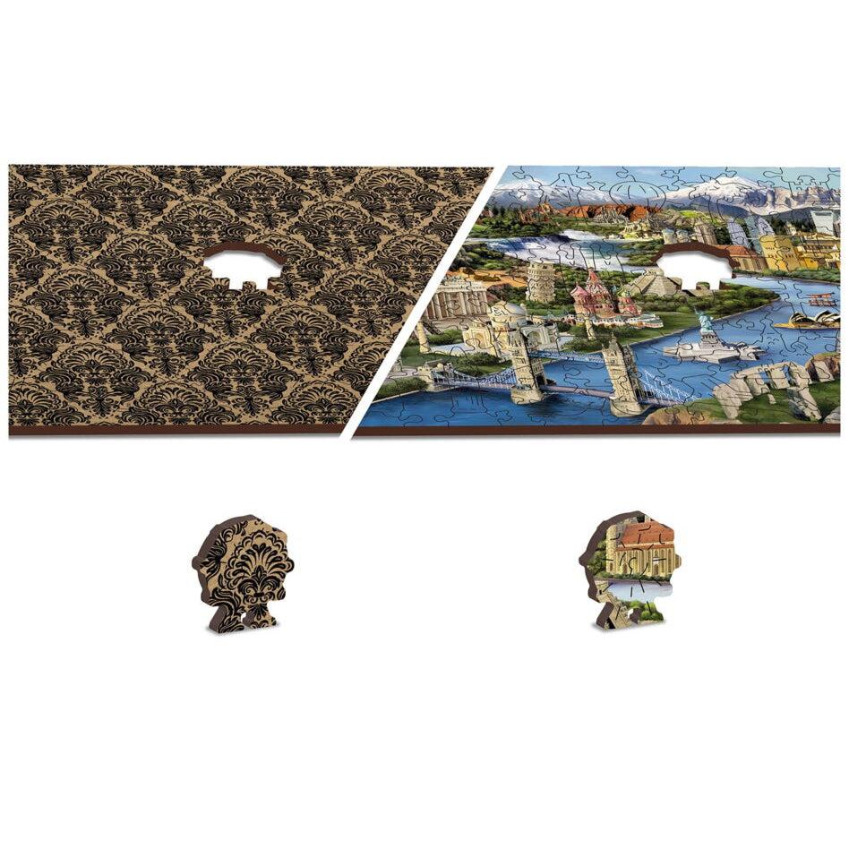 World Landmarks 300 Piece Wood Jigsaw Puzzle Wooden City (ONLINE ORDER ONLY)