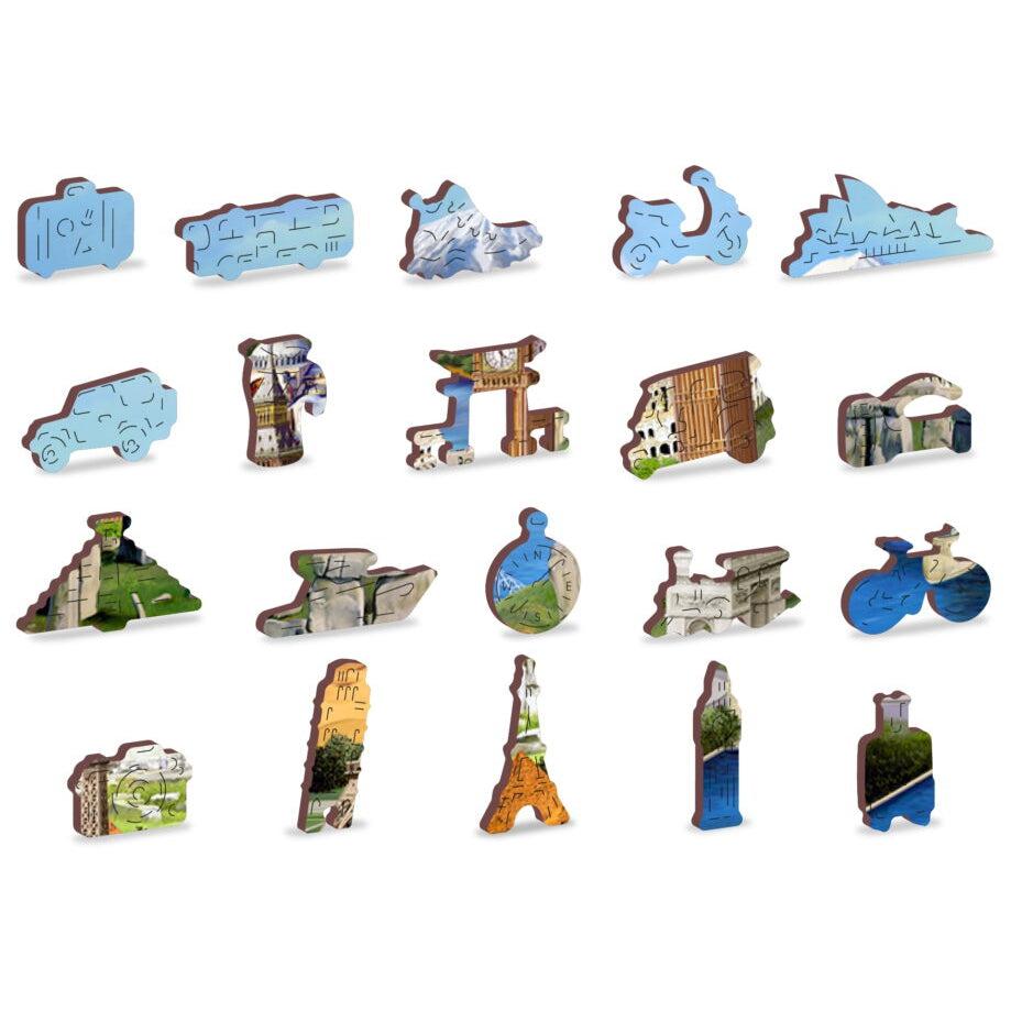 World Landmarks 300 Piece Wood Jigsaw Puzzle Wooden City (ONLINE ORDER ONLY)