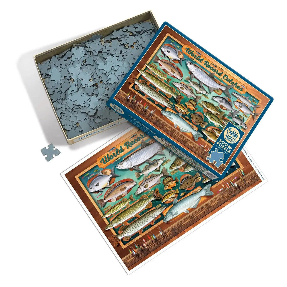 World Record Catches 500 Piece Jigsaw Puzzle Cobble Hill