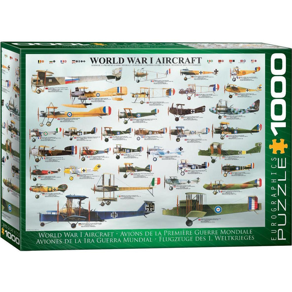 World War 1 Aircraft 1000 Piece Jigsaw Puzzle Eurographics (ONLINE ORDER ONLY)