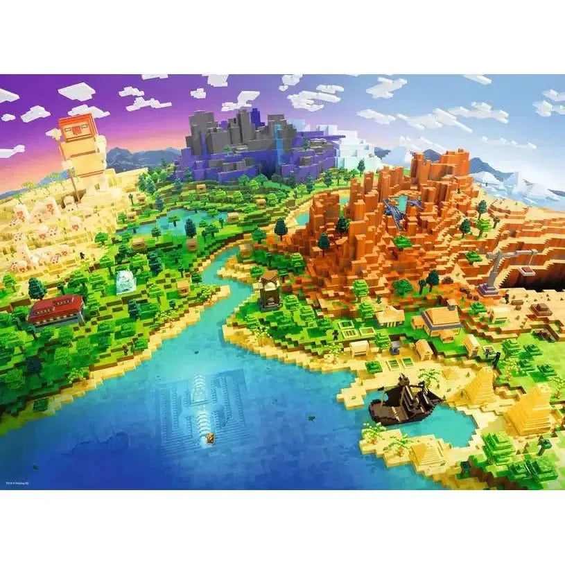 World of Minecraft 500 Piece Jigsaw Puzzle Ravensburger