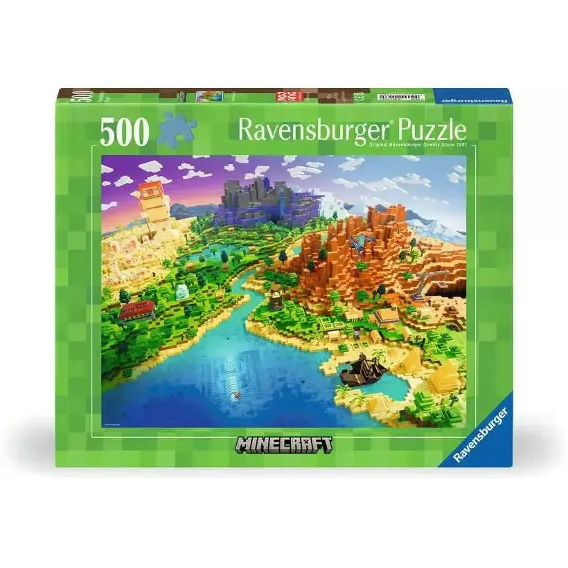 World of Minecraft 500 Piece Jigsaw Puzzle Ravensburger