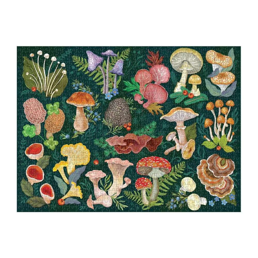 World of Mushrooms 1000 Piece Jigsaw Puzzle Galison (ONLINE ORDER ONLY)