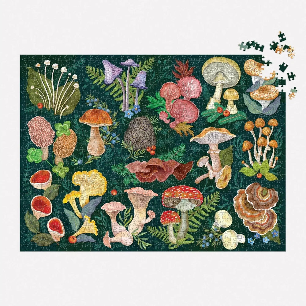 World of Mushrooms 1000 Piece Jigsaw Puzzle Galison (ONLINE ORDER ONLY)