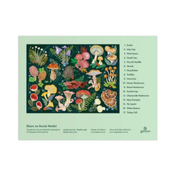 World of Mushrooms 1000 Piece Jigsaw Puzzle Galison (ONLINE ORDER ONLY)