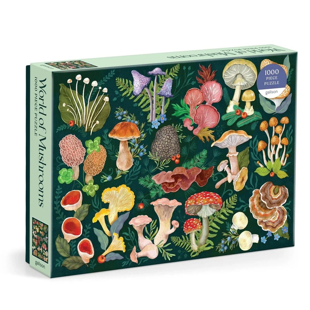 World of Mushrooms 1000 Piece Jigsaw Puzzle Galison (ONLINE ORDER ONLY)