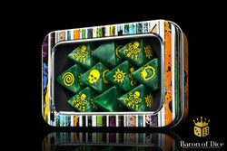 World Domination Green D8 Dice Set (ONLINE ORDER ONLY)