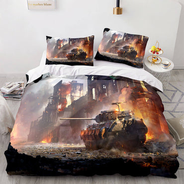 World of Tanks Bedding Set Quilt Covers Without Filler (Online Order Only)