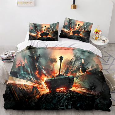 World of Tanks Bedding Set Quilt Covers Without Filler (Online Order Only)