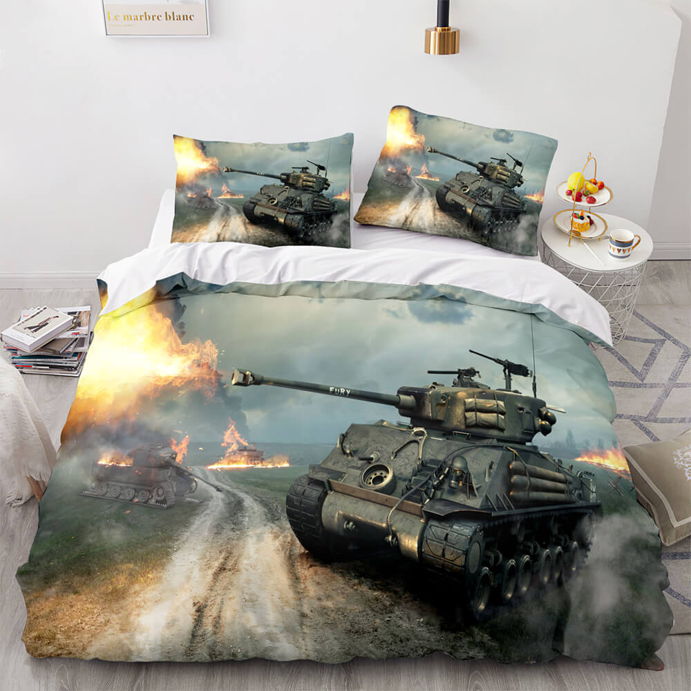 World of Tanks Bedding Set Quilt Covers Without Filler (Online Order Only)