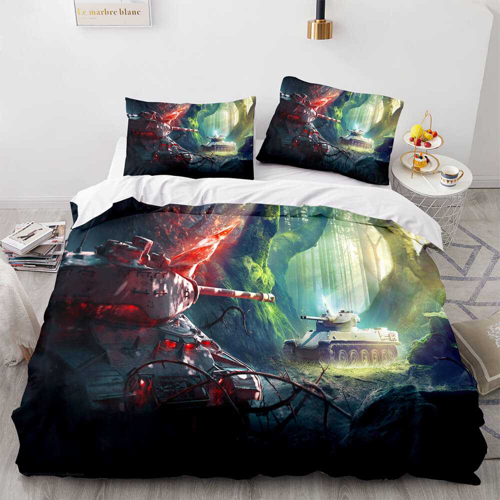 World of Tanks Bedding Set Quilt Covers Without Filler (Online Order Only)