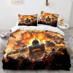 World of Tanks Bedding Set Quilt Covers Without Filler (Online Order Only)