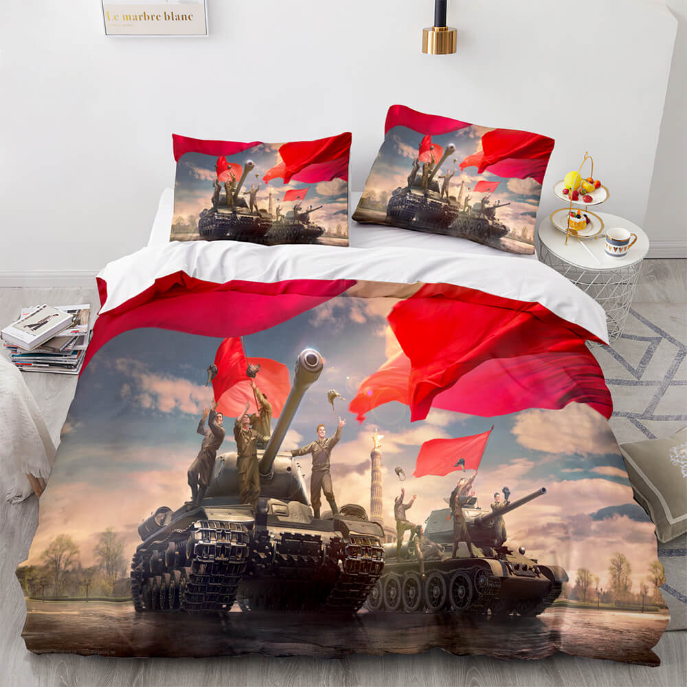 World of Tanks Bedding Set Quilt Covers Without Filler (Online Order Only)