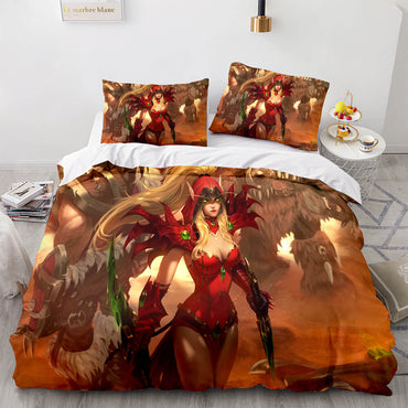 World of Warcraft Cosplay Bedding Sets Quilt Covers Without Filler (Online Order Only)