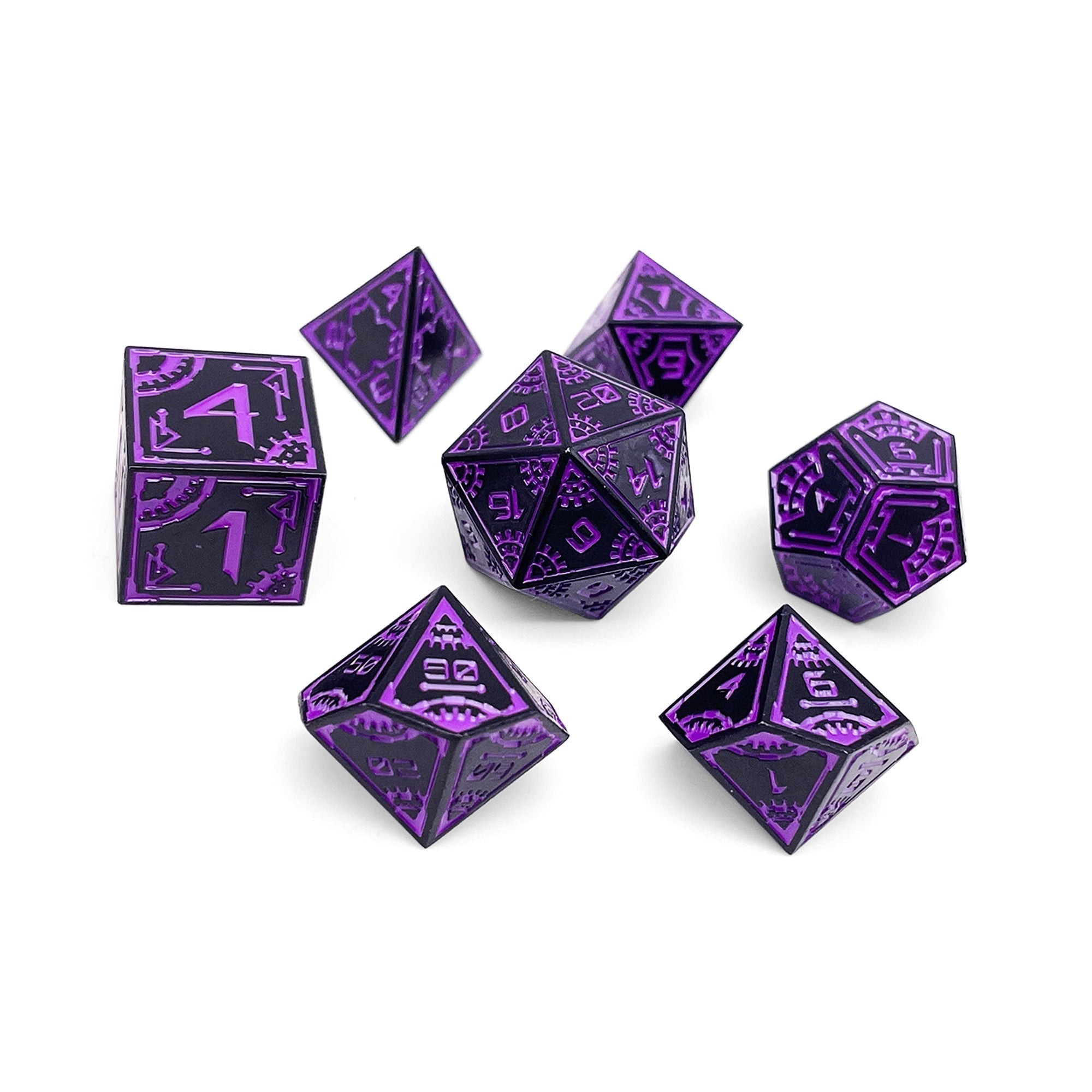 Wormhole - Space Dice 7 Piece RPG Set Alloy Metal Dice (Online Only)