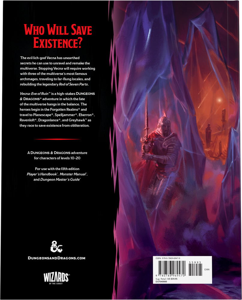 Dungeons & Dragons - Vecna: Eve of Ruin (Hardcover) (ONLINE ORDER ONLY)