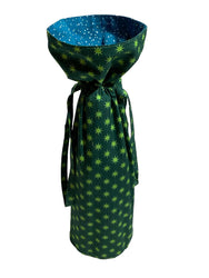Large Reusable Fabric Wine Gift Bag | Snow & Stars (ONLINE ORDER ONLY)