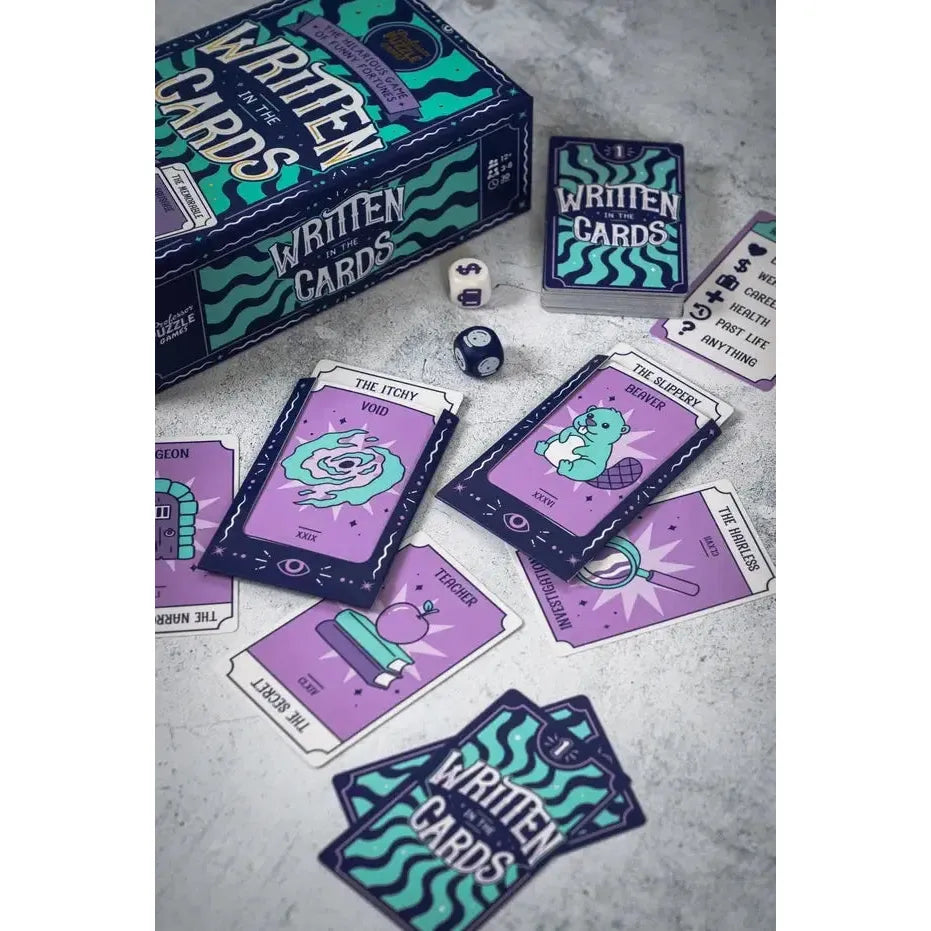 Written in the Cards - Dice & Cards Funny Fortune Game - Professor Puzzle (ONLINE ORDER ONLY)