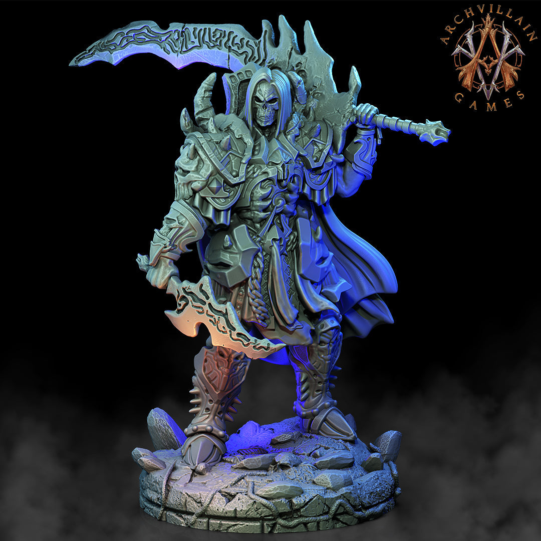3D Printed Archvillain Games The Deathknight Order Wulgreth the Undead General 28 32mm D&D (Online Only)