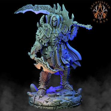 3D Printed Archvillain Games The Deathknight Order Wulgreth the Undead General 28 32mm D&D (Online Only)