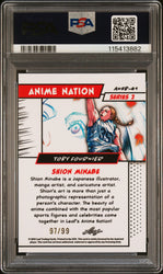 Graded 2025 Leaf Web Exclusives Toby Fournier #41 Anime Nation Series 2 /99 Basketball Card PSA 8 Near Mint (ONLINE ORDER ONLY)